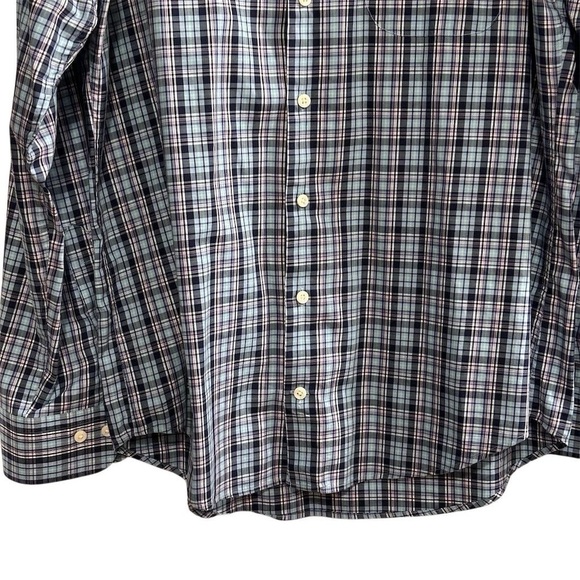 Peter Millar Men's Plaid Button-Crown Ease Down Shirt Size L Long Sleeve - Picture 8 of 15